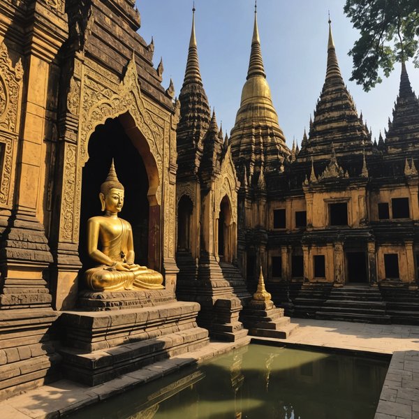 Quelles croisières permettent de visiter les temples bouddhistes en Birmanie?