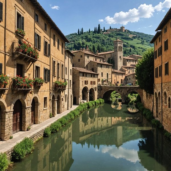 Où séjourner pour des vacances en Toscane avec des ateliers de peinture et des visites de villages médiévaux?